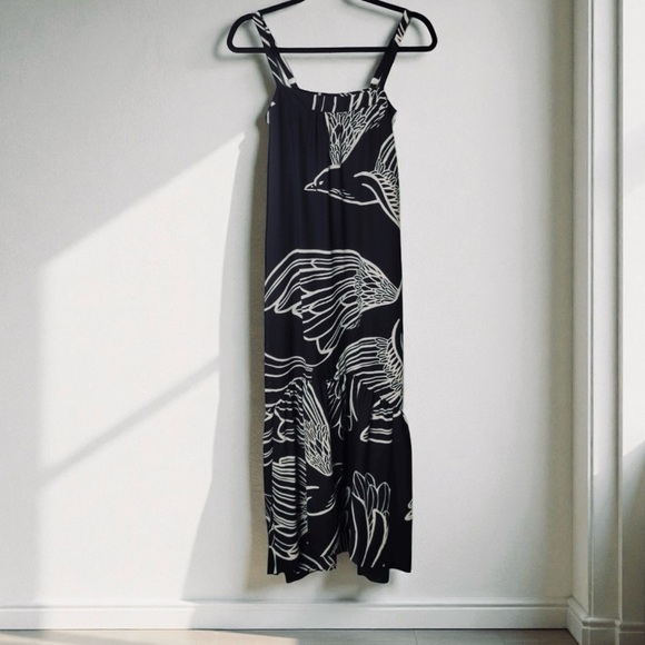Vanessa Virginia Silk Dress. Black/White. Size Small-Medium. - Picture 12 of 14